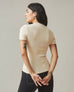 Women's Luxe Rib Crew Tee - Sand